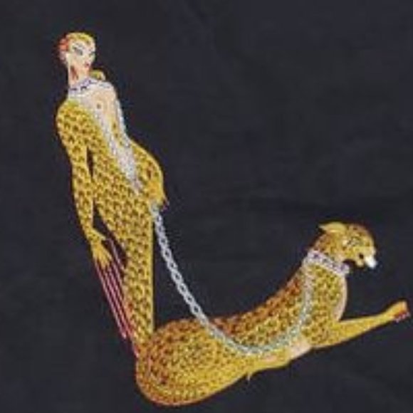 Erte Scarf [letter L] - Picture 3 of 8